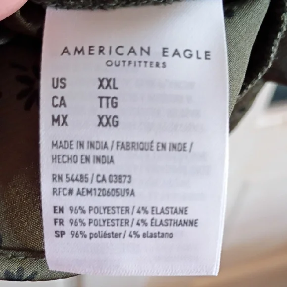 American Eagle Outfitters Olive Floral Dress - Picture 8 of 8